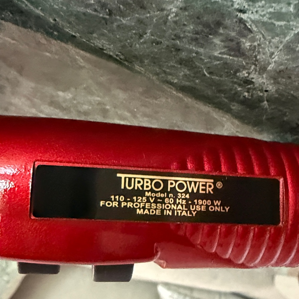 3200 Twin Turbo Professional Red Hair Dryer - Picture 5 of 11